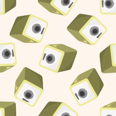 Safety Deposit Box seamless pattern