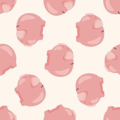 piggybank seamless pattern