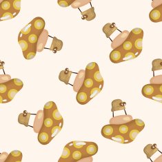 style hot air balloon seamless pattern N6