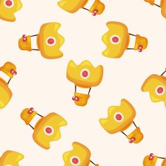 style hot air balloon seamless pattern N12