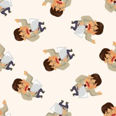 Office workers seamless pattern N34