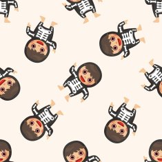 party cartoon costume seamless pattern N5