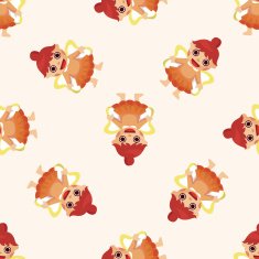 party cartoon costume seamless pattern N9