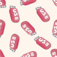 usb seamless pattern