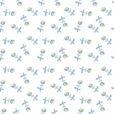 Seamless pattern of small flowers Blue flowers