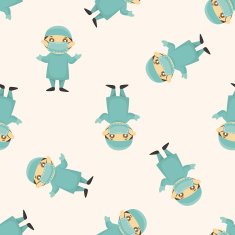 people theme doctor seamless pattern N2