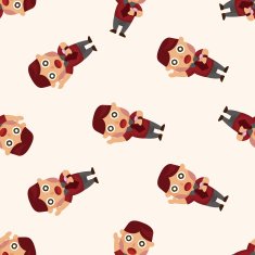 Office workers seamless pattern N40