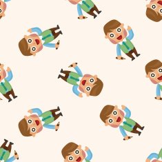 Office workers seamless pattern N45