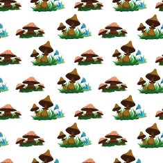 Mushrooms pattern N2