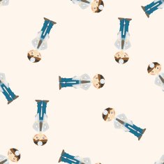 people theme doctor seamless pattern N4