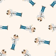 people theme doctor seamless pattern N5
