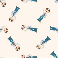 people theme doctor seamless pattern N6