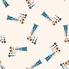 people theme doctor seamless pattern N7