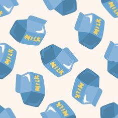 Milk seamless pattern N3
