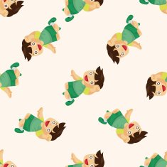 jumping person seamless pattern N3