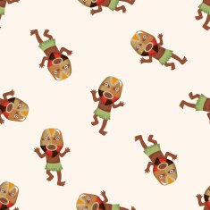 Aborigines seamless pattern