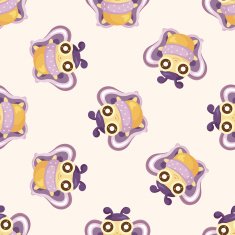 bug cartoon seamless pattern N2