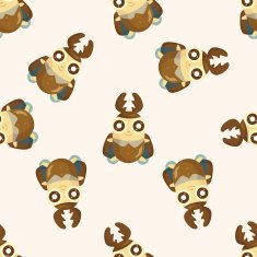 bug cartoon seamless pattern N6