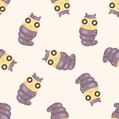 bug cartoon seamless pattern N9