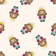 Royal theme king seamless pattern N2