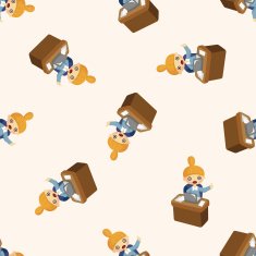 Office workers seamless pattern N50