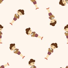 Office workers seamless pattern N54