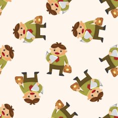 Office workers seamless pattern N57