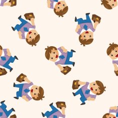 Office workers seamless pattern N60