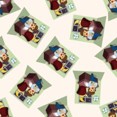 Office workers seamless pattern N64