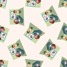 Office workers seamless pattern N65