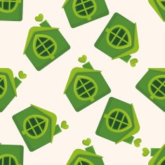 Environmental protection concept greenhouses gr seamless pattern
