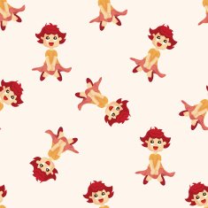 jumping person seamless pattern N10
