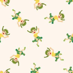 jumping person seamless pattern N14
