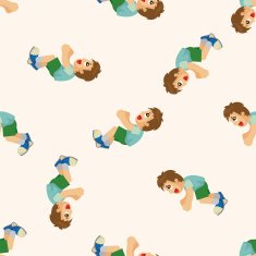 jumping person seamless pattern N15