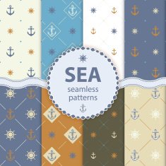 seamless patterns Vector aqua background Set wallpaper N2