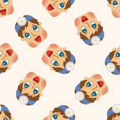 people theme doctor seamless pattern N8