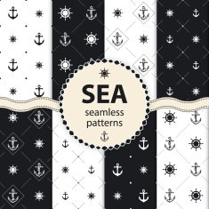 seamless patterns Vector aqua background Set wallpaper N9