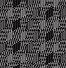 cube grid pattern of slim lines