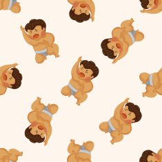 Sumo seamless pattern N5