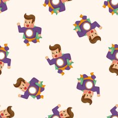 superman seamless pattern N6