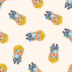 Royal theme prince seamless pattern