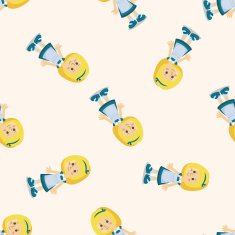 alice in wonderland seamless pattern