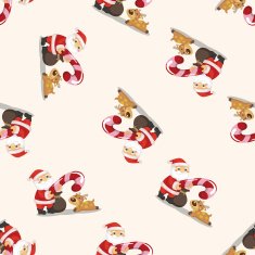 santa claus seamless pattern N8