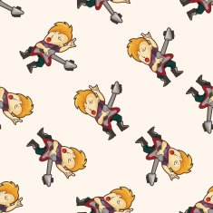 band member guitar player seamless pattern