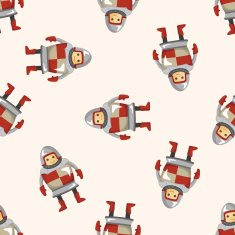 knight seamless pattern