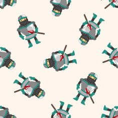 knight seamless pattern N4