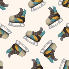 hockey equipment seamless pattern N8