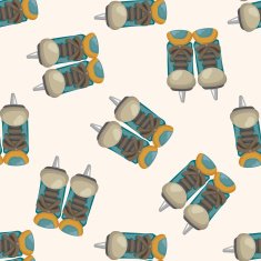 hockey equipment seamless pattern N9