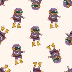 diver seamless pattern N2