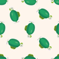 style hot air balloon seamless pattern N13